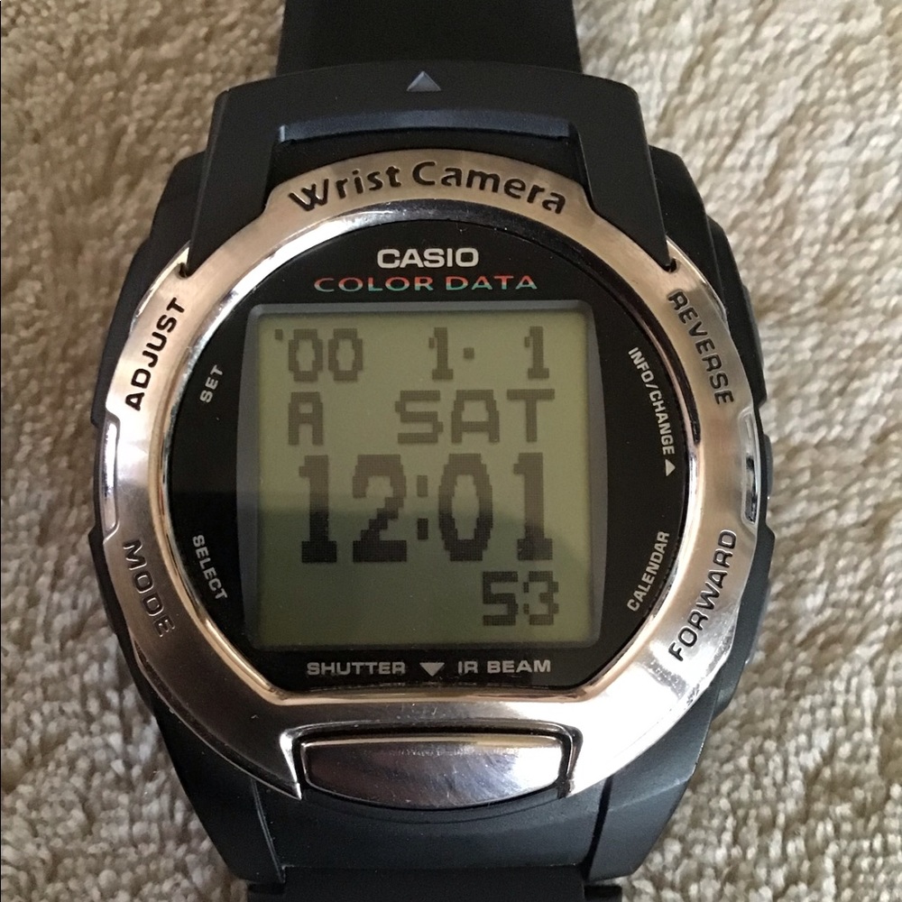 Casio WQV-3 Color Data Camera Watch Works